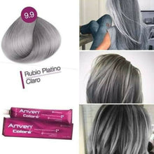 Load image into Gallery viewer, ANVEN Permanent Color Cream 9.9 Platinum Blonde