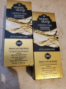 Mystic Divine 9NV Luminous Shine Demi-Permanent Hair Natural Cool Light Blonde