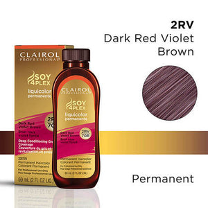 Clairol Soy4Plex LIGHT INTENSE RED PERMANENT HAIRCOLOR  Liquid 2oz 4RR 204RR